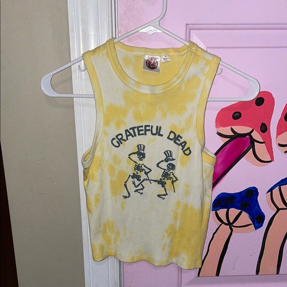 Grateful Dead Yellow Tank Top - Picture 1 of 1